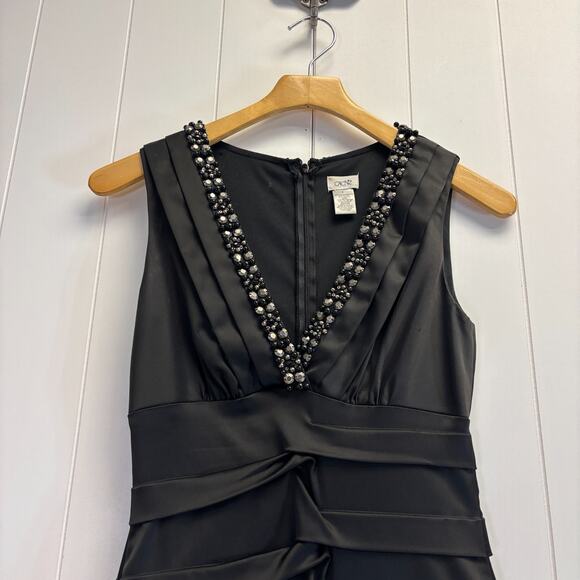 Vintage Cache Womens Beaded Glam Old Money Dress Size 4 Old Hollywood Sexy‎ Rare - Picture 7 of 8